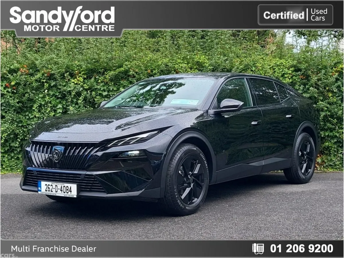 Peugeot 408 Hatchback, Petrol Hybrid, 2026, Black