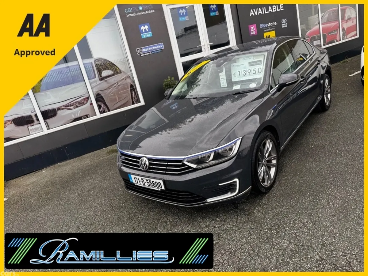 Volkswagen Passat Saloon, Petrol Plug-in Hybrid, 2017, Grey