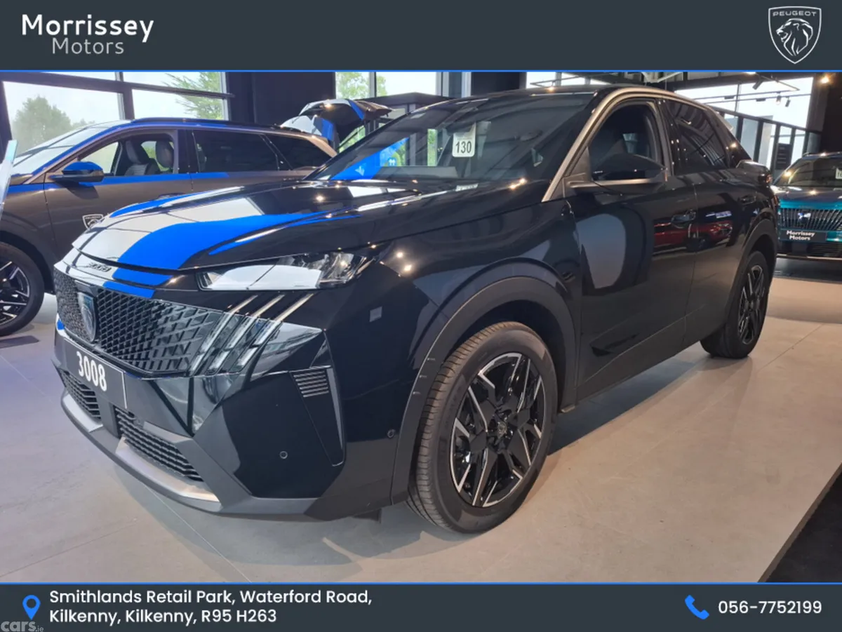 Peugeot 3008 SUV, Petrol Hybrid, 2026, Black