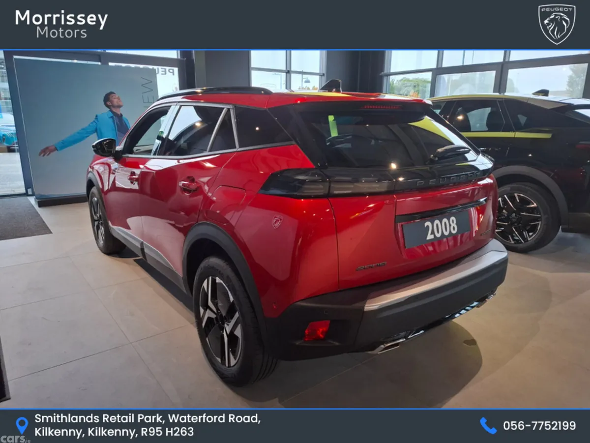 Peugeot 2008 SUV, Petrol Hybrid, 2026, Red