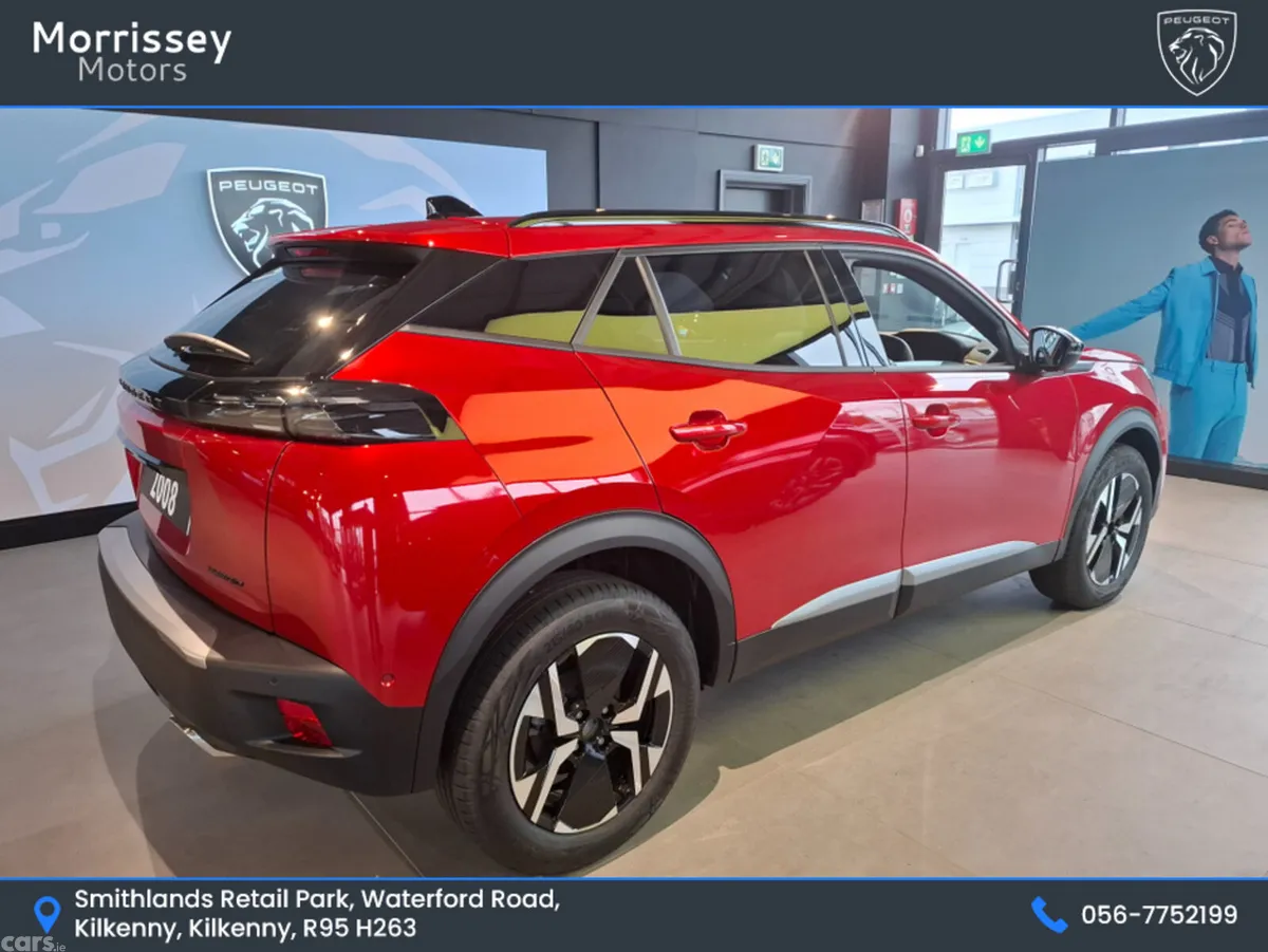 Peugeot 2008 SUV, Petrol Hybrid, 2026, Red