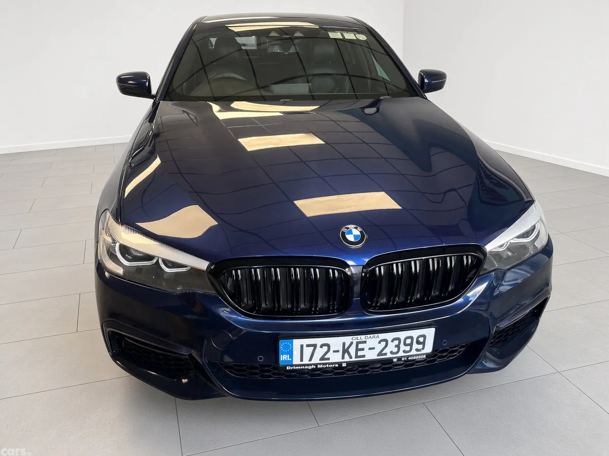 BMW 5-Series Saloon, Petrol Hybrid, 2017, Blue