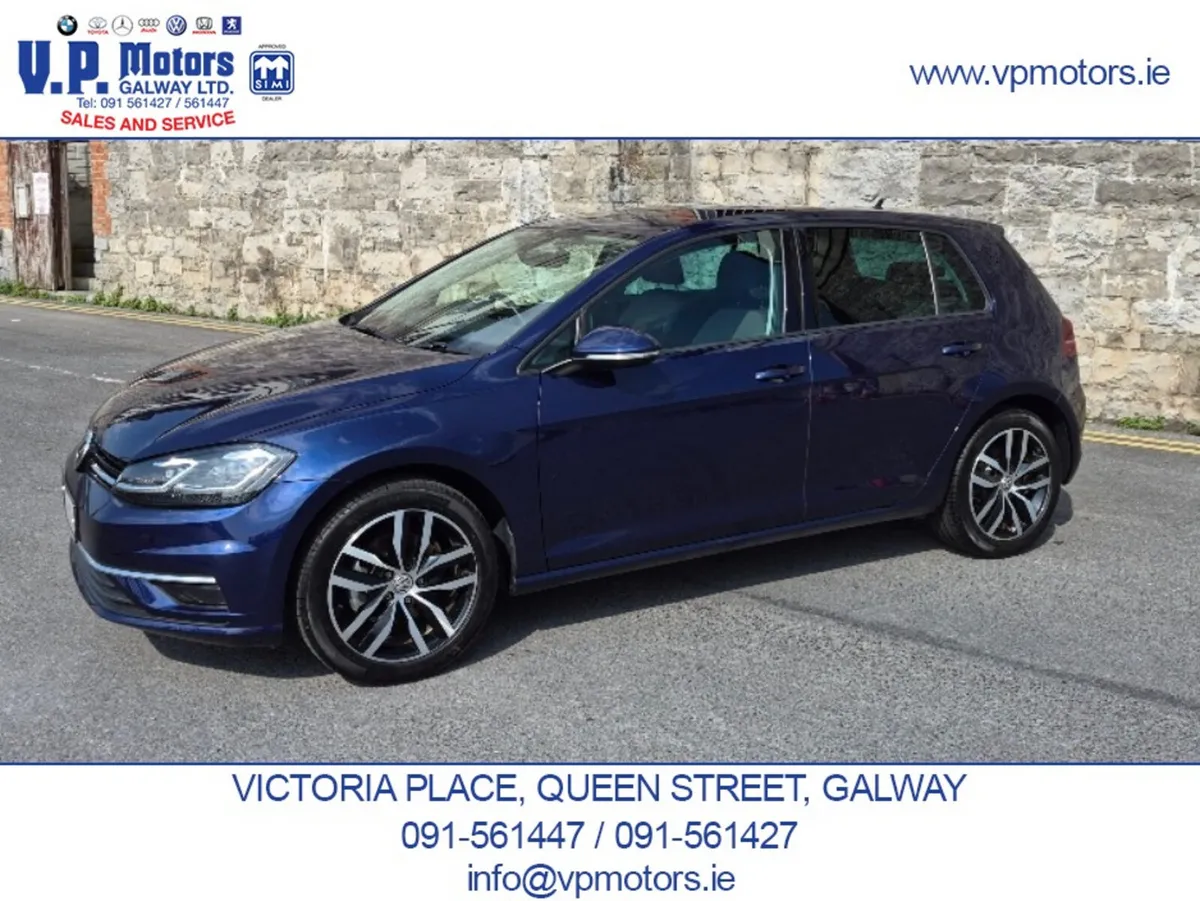 Volkswagen Golf Hatchback, Petrol, 2019, Blue