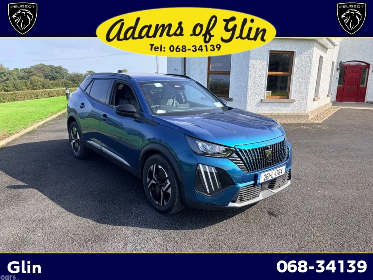 Peugeot 2008 SUV, Petrol Hybrid, 2026, Blue