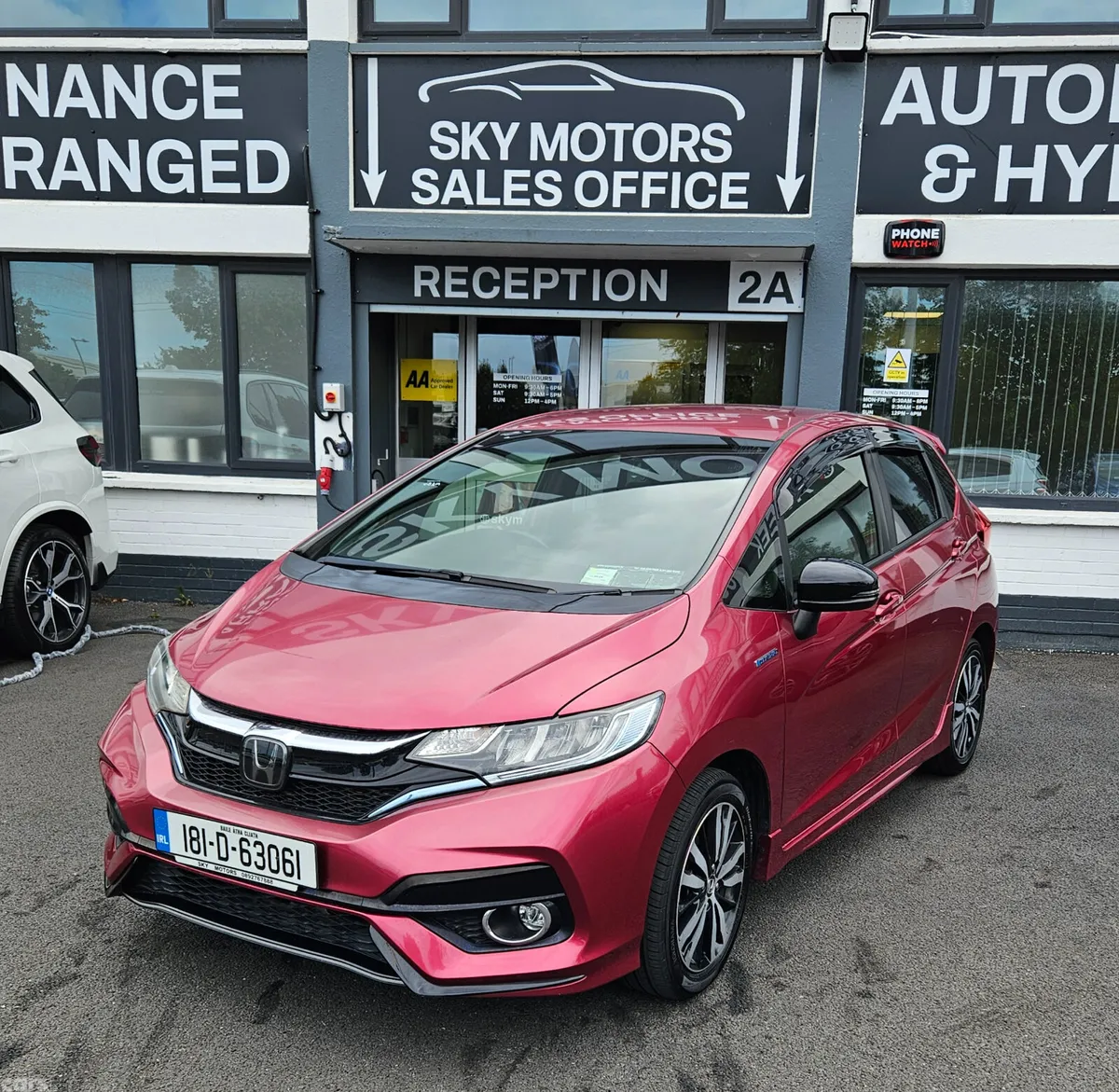 Honda Fit Hatchback, Petrol Hybrid, 2018, Red