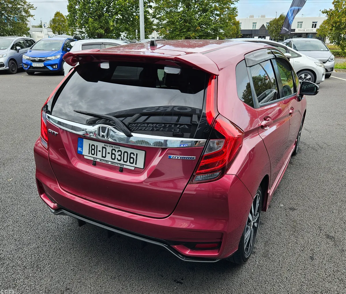 Honda Fit Hatchback, Petrol Hybrid, 2018, Red