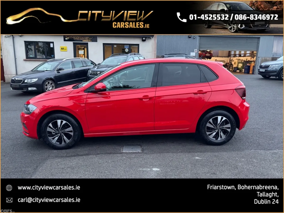 Volkswagen Polo Hatchback, Petrol, 2021, Red
