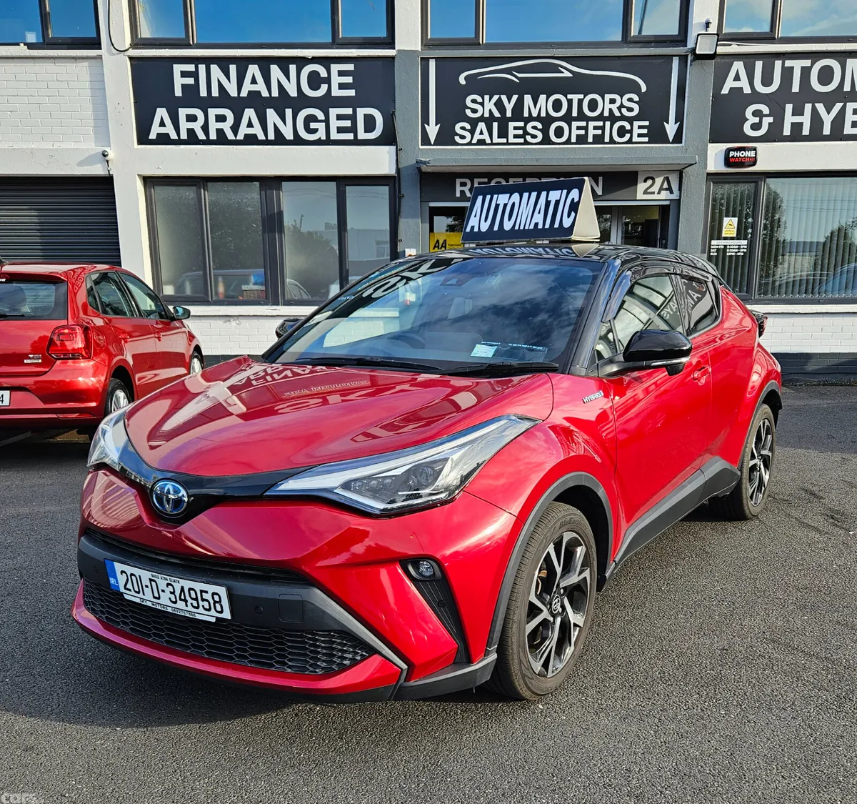 Toyota C-HR SUV, Petrol Hybrid, 2020, Red