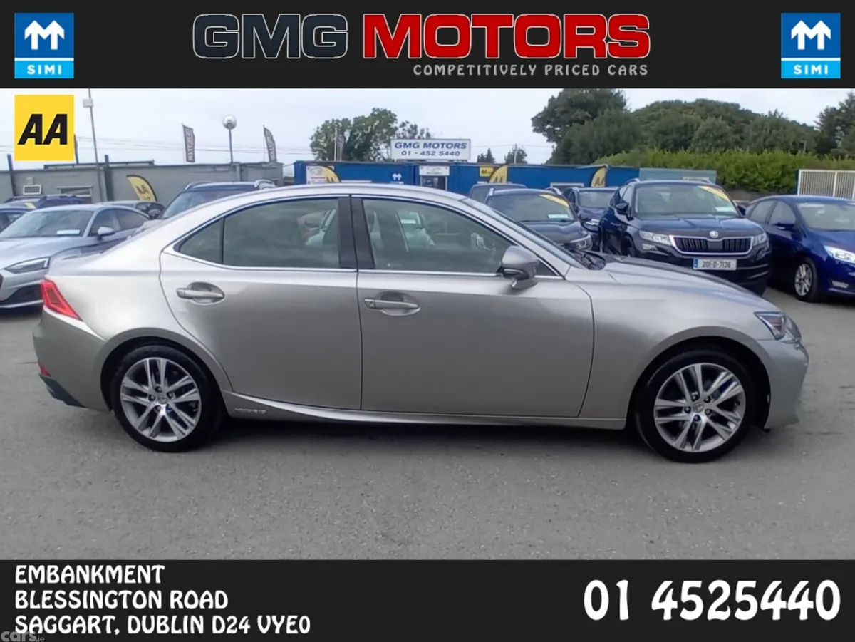 Lexus IS Saloon, Petrol Hybrid, 2017, Silver