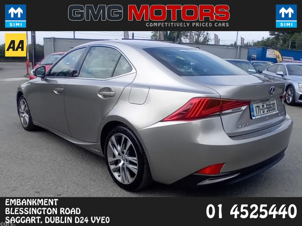 Lexus IS Saloon, Petrol Hybrid, 2017, Silver
