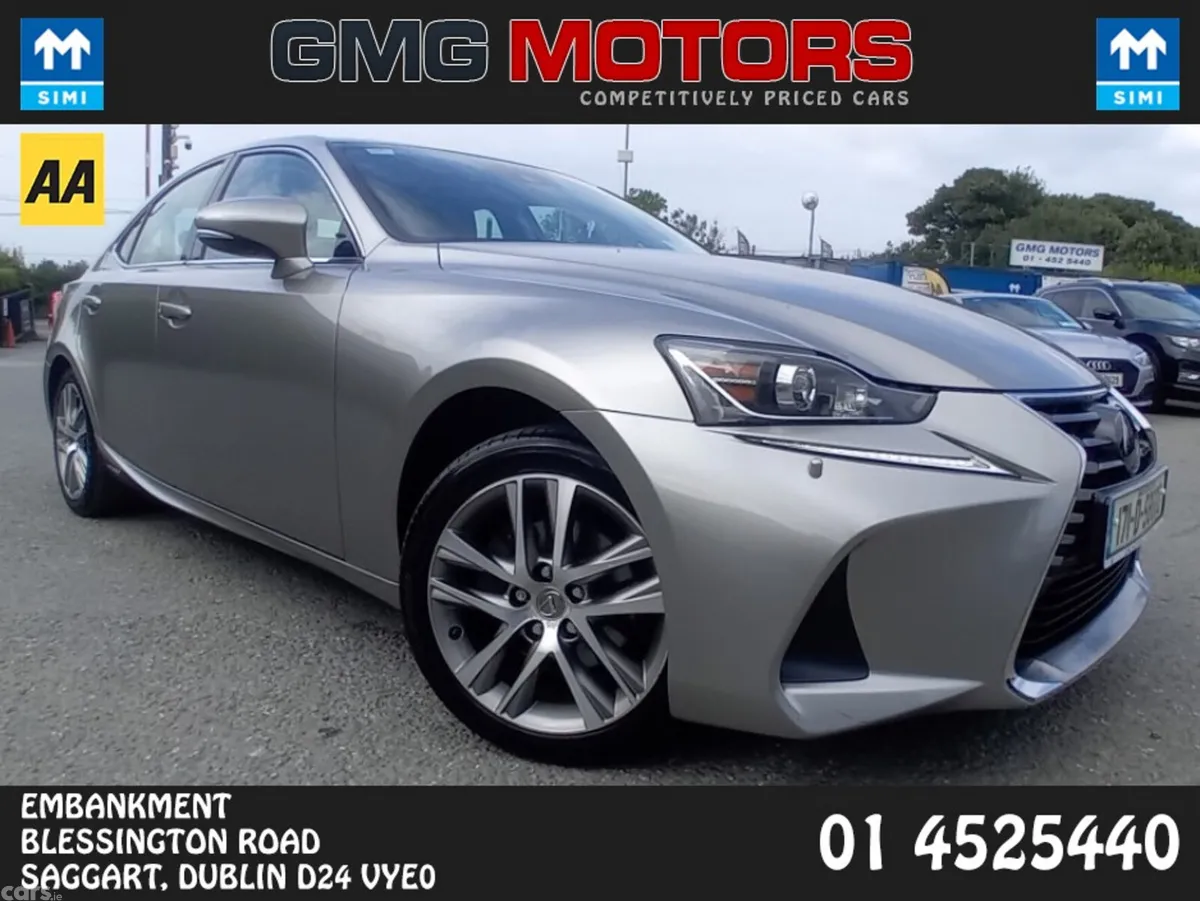 Lexus IS Saloon, Petrol Hybrid, 2017, Silver