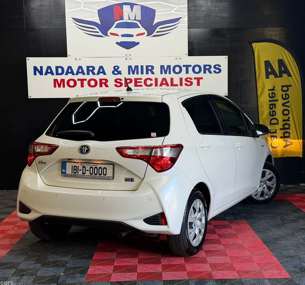 Toyota Vitz Hatchback, Petrol Hybrid, 2018, White