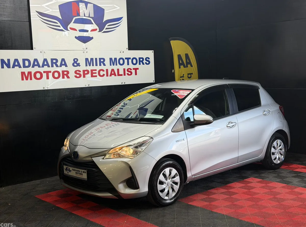 Toyota Vitz Hatchback, Petrol Hybrid, 2017, Silver