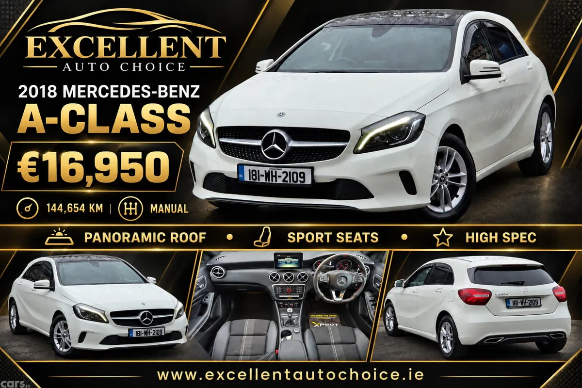 Mercedes-Benz A-Class Hatchback, Diesel, 2018, White