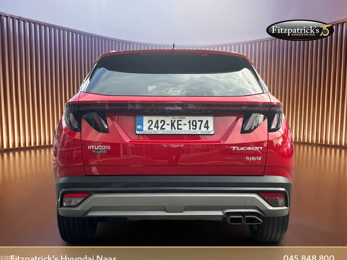 Hyundai Tucson SUV, Petrol Hybrid, 2024, Red