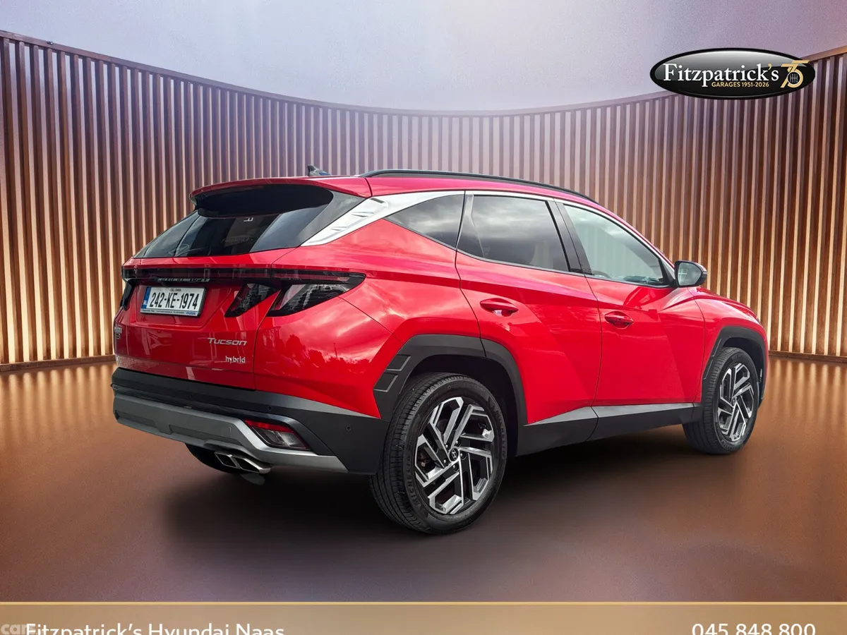 Hyundai Tucson SUV, Petrol Hybrid, 2024, Red
