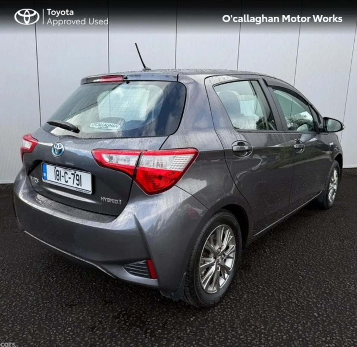 Toyota Yaris Hatchback, Petrol Hybrid, 2018, Grey