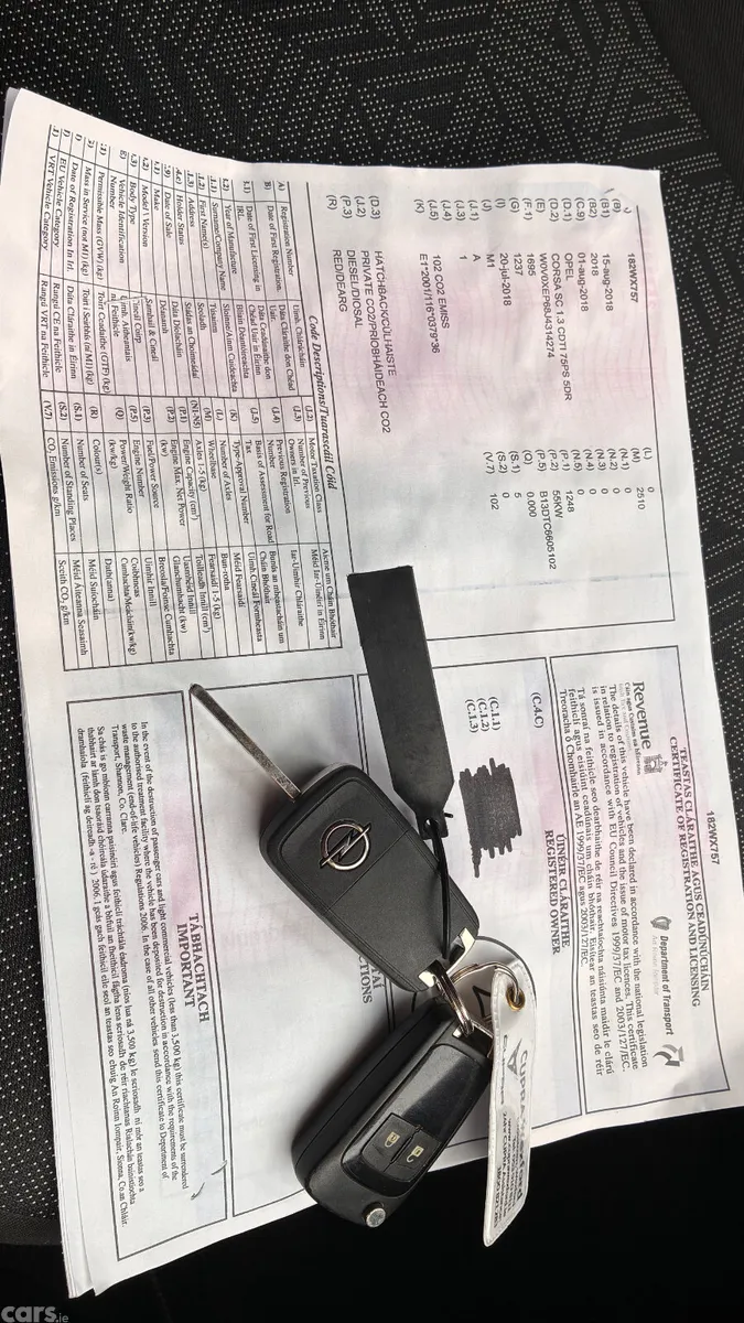 Opel Corsa Hatchback, Diesel, 2018, Red