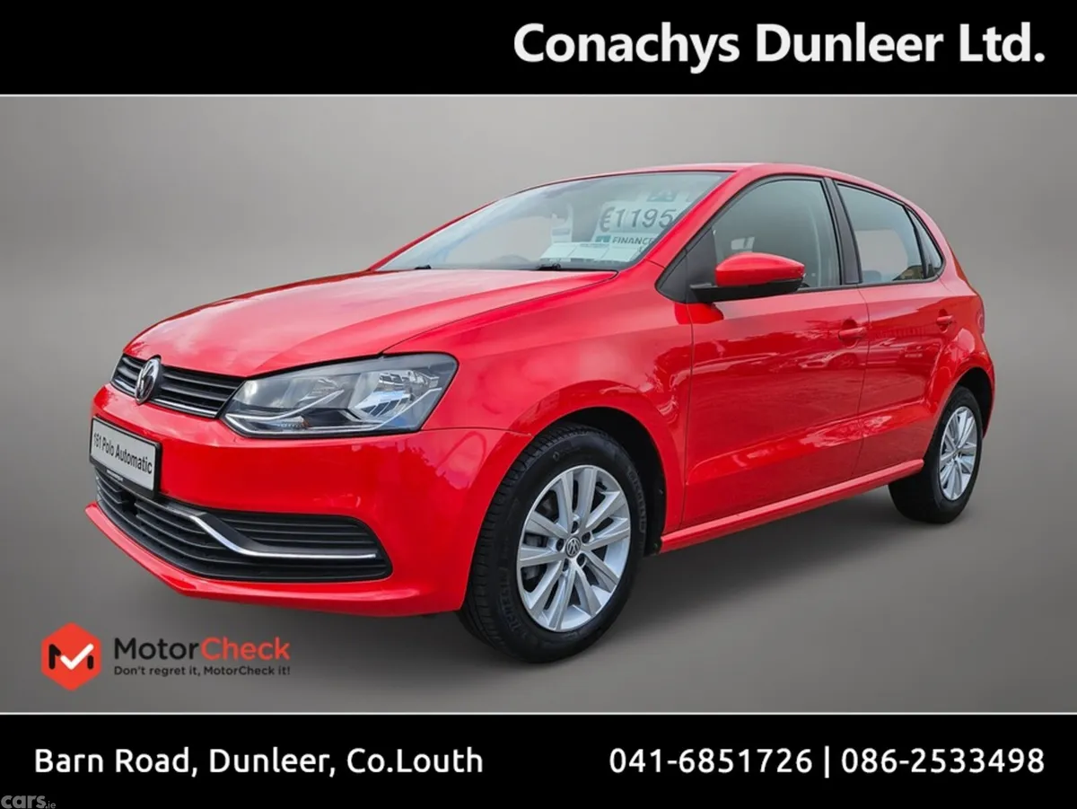 Volkswagen Polo Hatchback, Petrol, 2016, Red