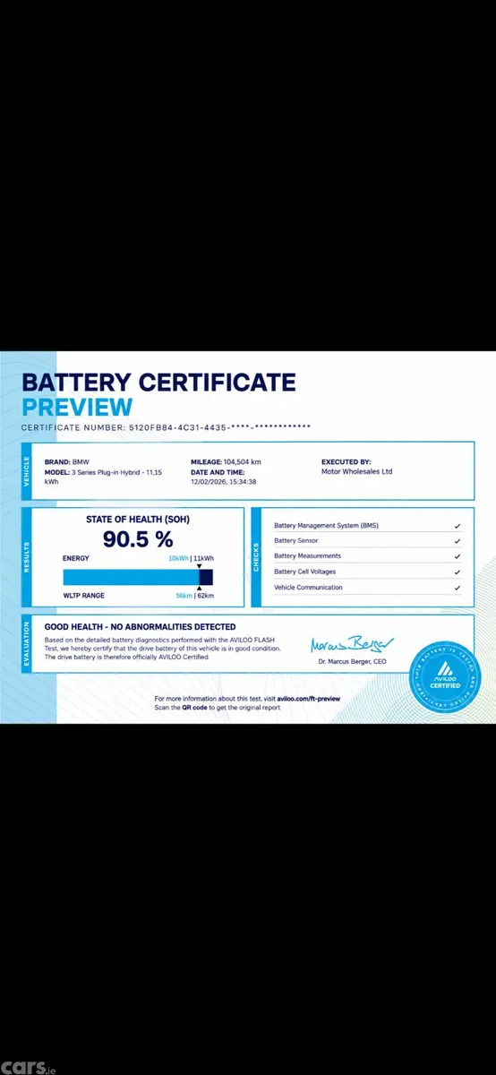 BMW 3-Series Saloon, Petrol Plug-in Hybrid, 2022, White