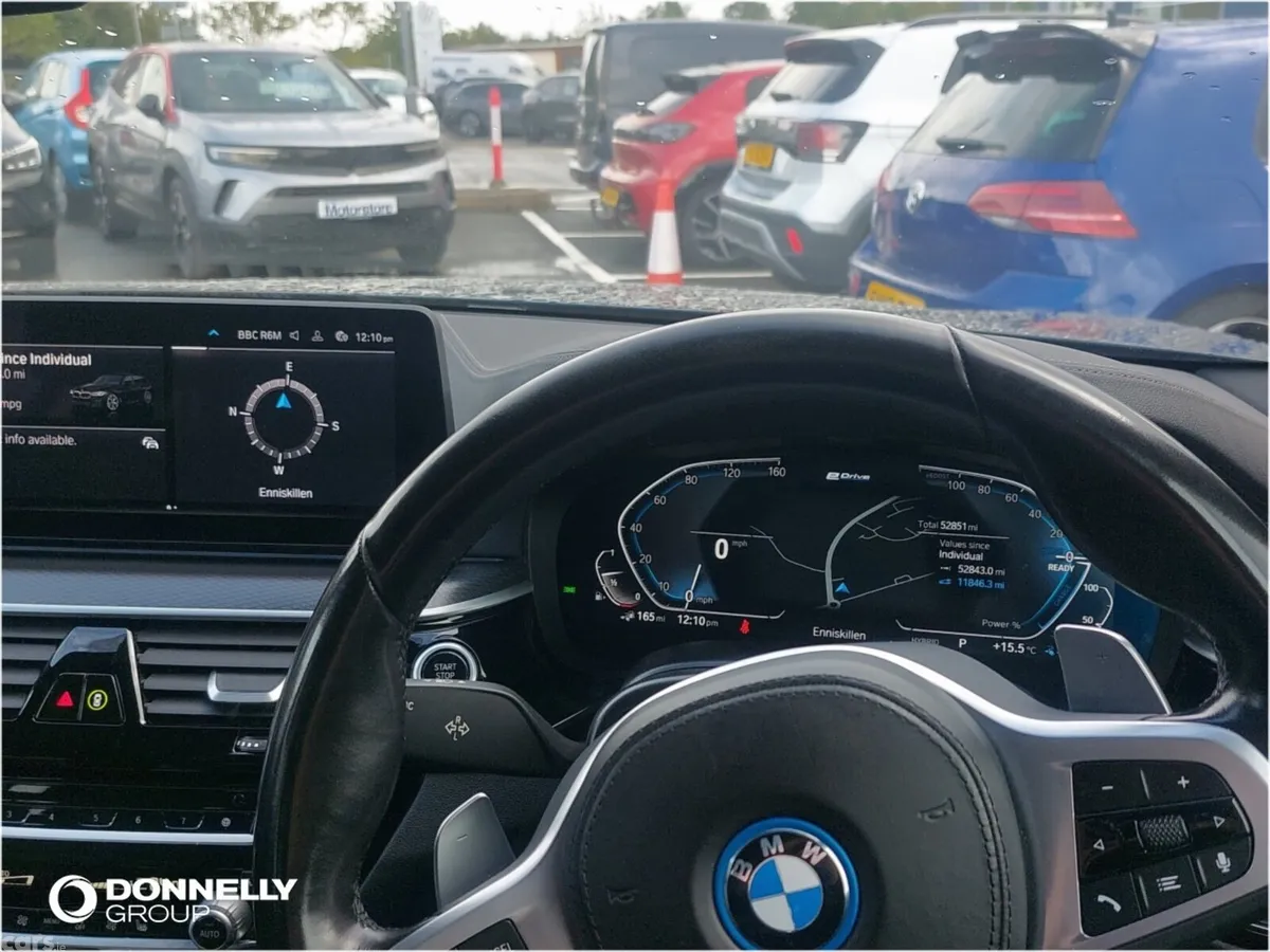 BMW 5-Series Estate, Petrol Hybrid, 2022, Black