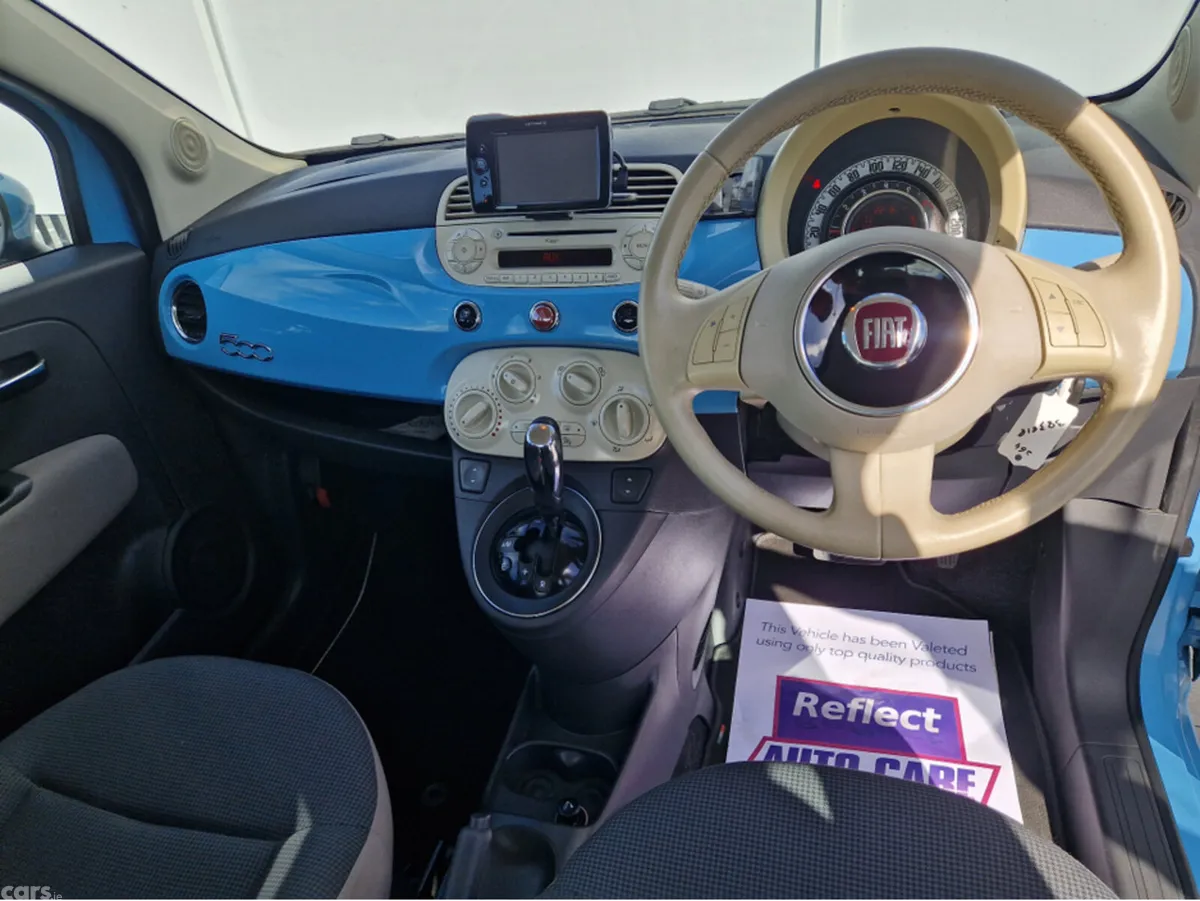 Fiat 500 Hatchback, Petrol, 2015, Blue