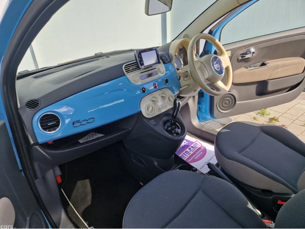 Fiat 500 Hatchback, Petrol, 2015, Blue
