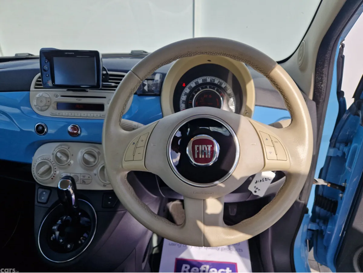 Fiat 500 Hatchback, Petrol, 2015, Blue