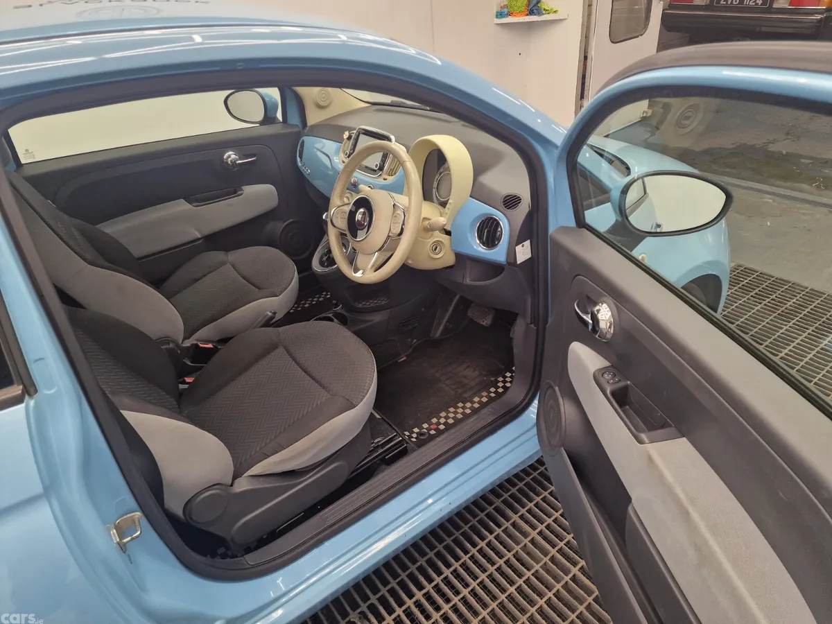 Fiat 500 Hatchback, Petrol, 2016, Blue
