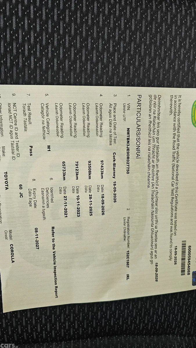 Toyota Corolla Saloon, Diesel, 2015, Black
