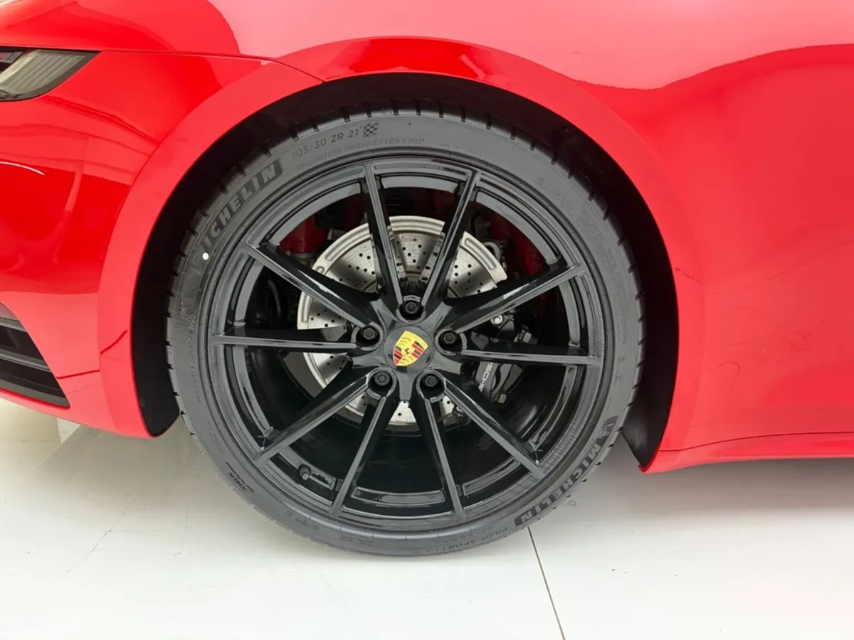 Porsche 911 Convertible, Petrol, 2023, Red