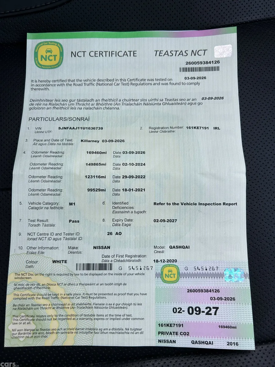 Nissan Qashqai Hatchback, Diesel, 2016, White