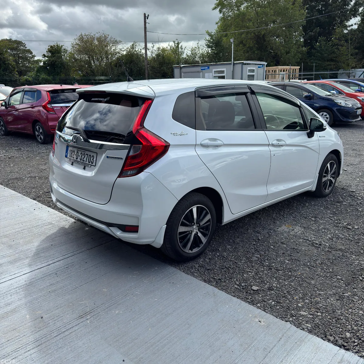 Honda Fit Hatchback, Petrol Hybrid, 2018, White