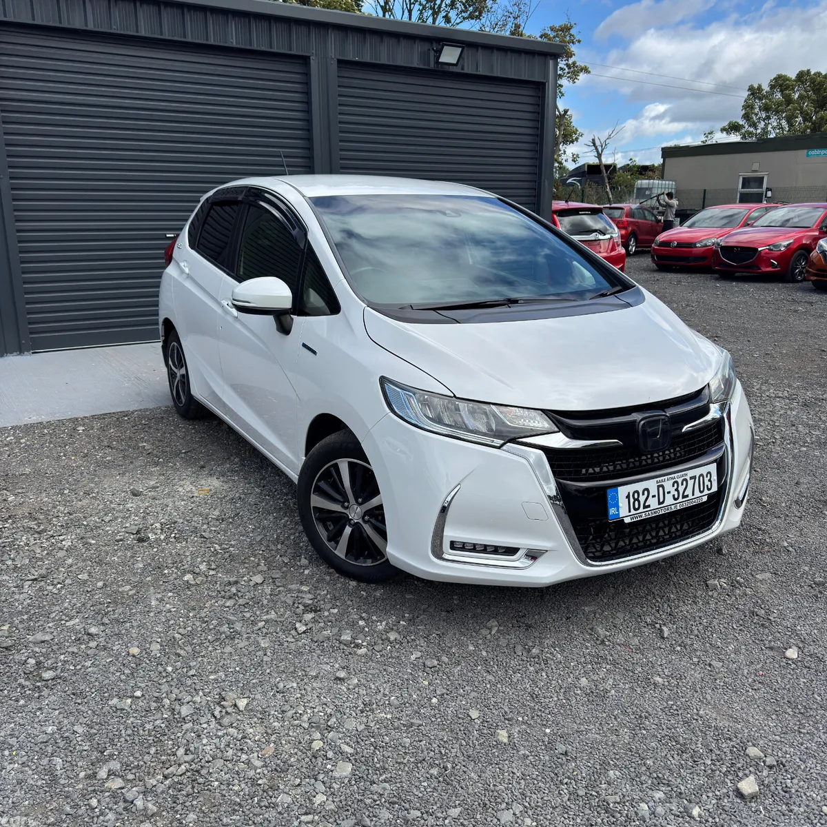 Honda Fit Hatchback, Petrol Hybrid, 2018, White