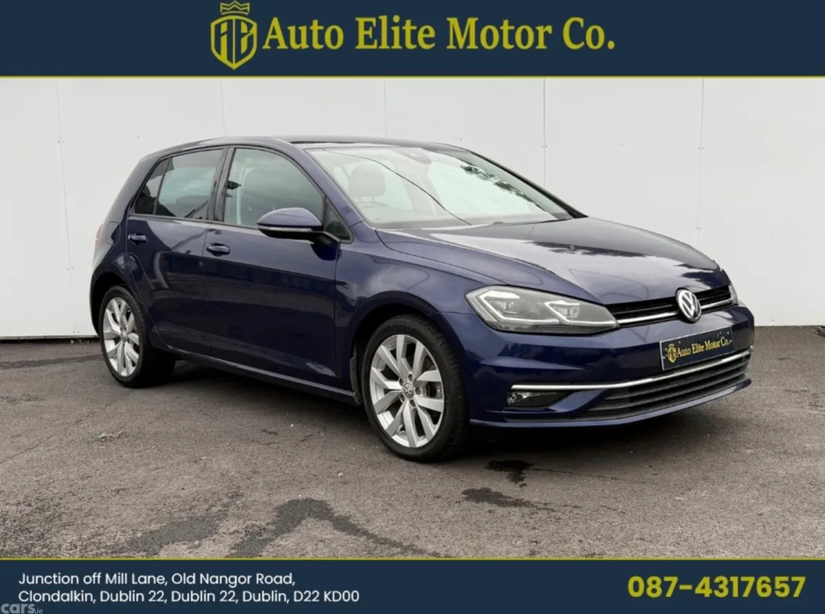Volkswagen Golf Hatchback, Petrol, 2018, Blue