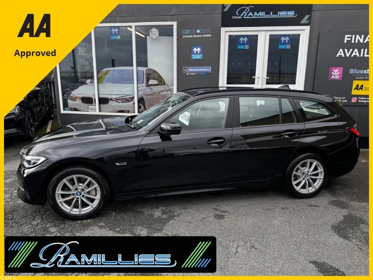 BMW 3-Series Estate, Petrol Plug-in Hybrid, 2022, Black
