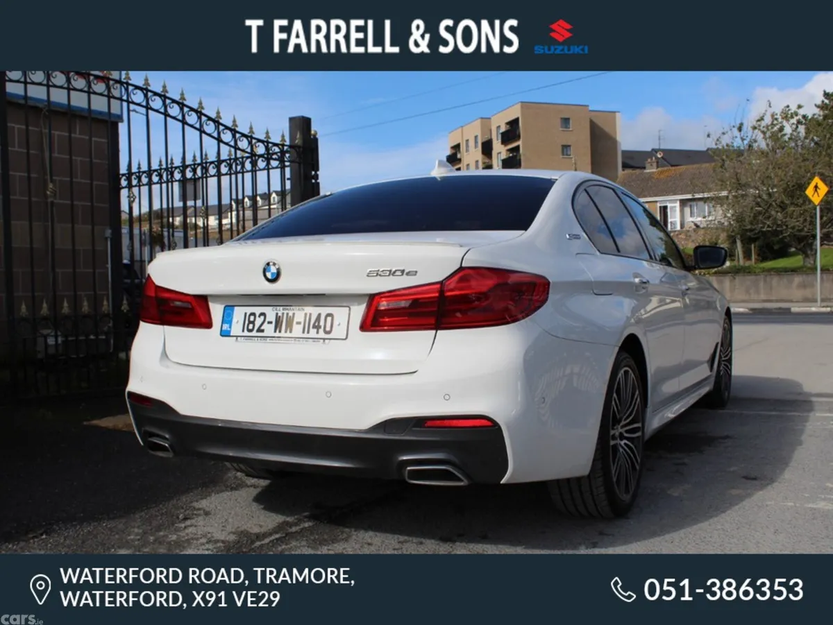 BMW 5-Series Saloon, Petrol Plug-in Hybrid, 2018, White