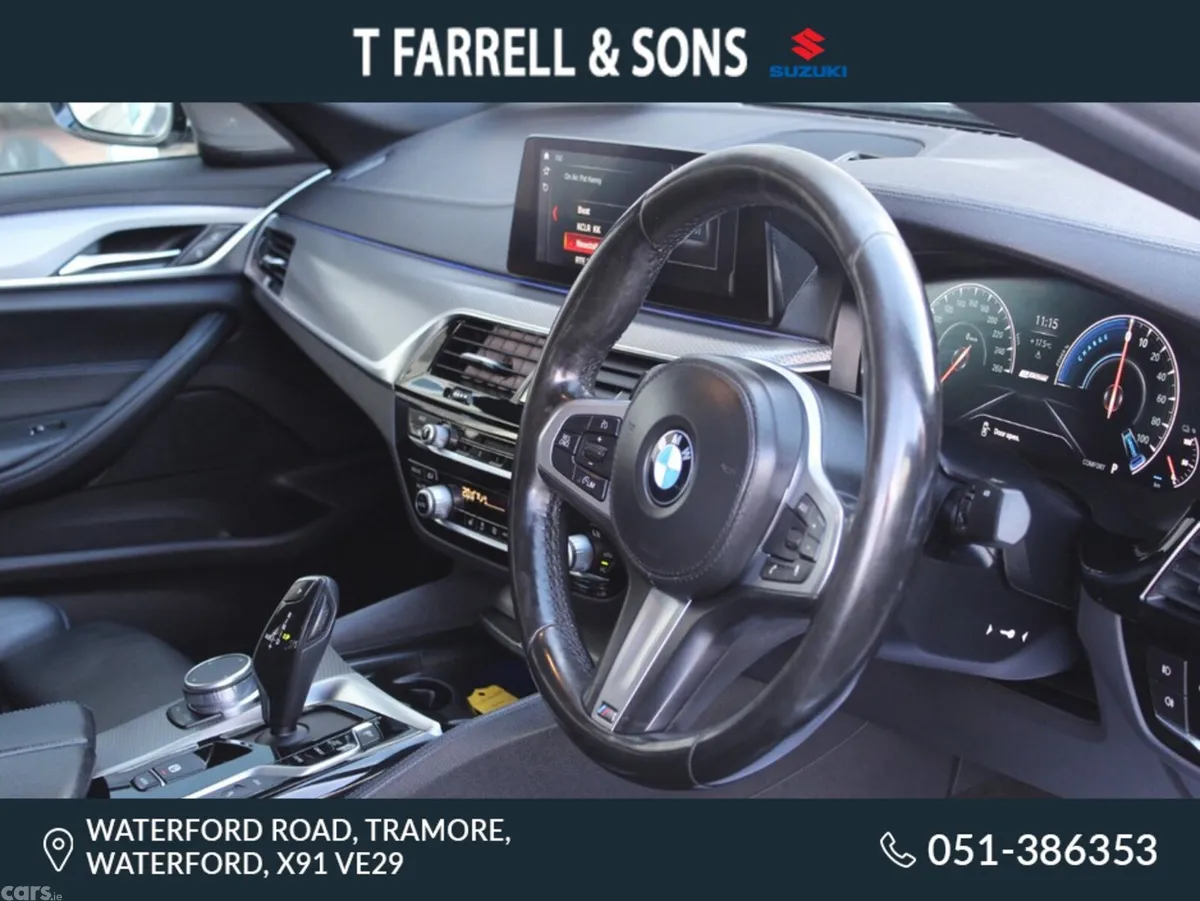 BMW 5-Series Saloon, Petrol Plug-in Hybrid, 2018, White