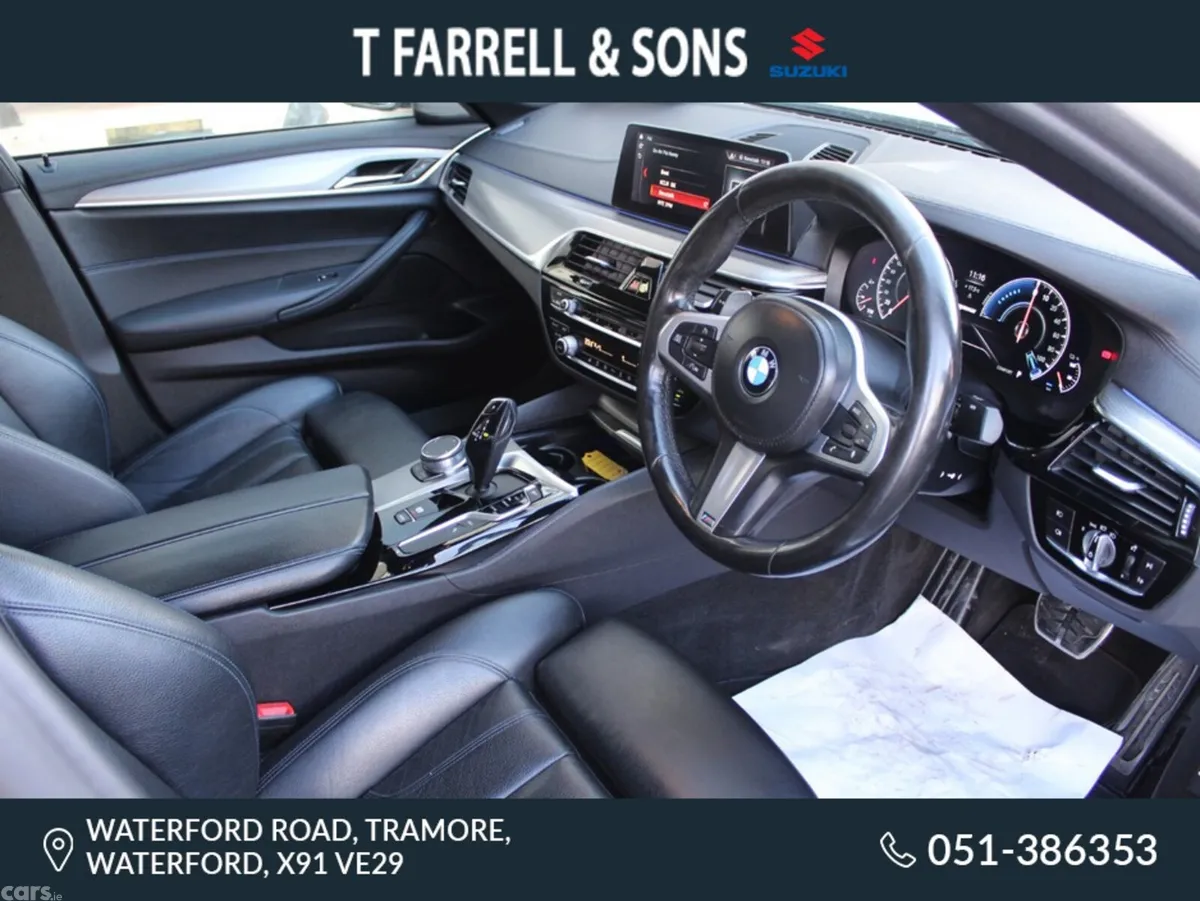 BMW 5-Series Saloon, Petrol Plug-in Hybrid, 2018, White