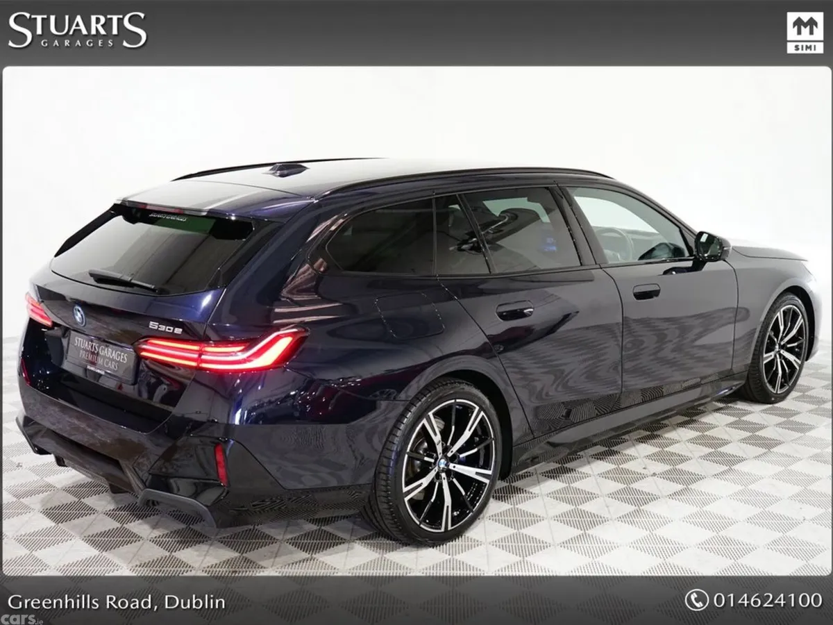 BMW 5-Series Estate, Petrol Plug-in Hybrid, 2025, Black