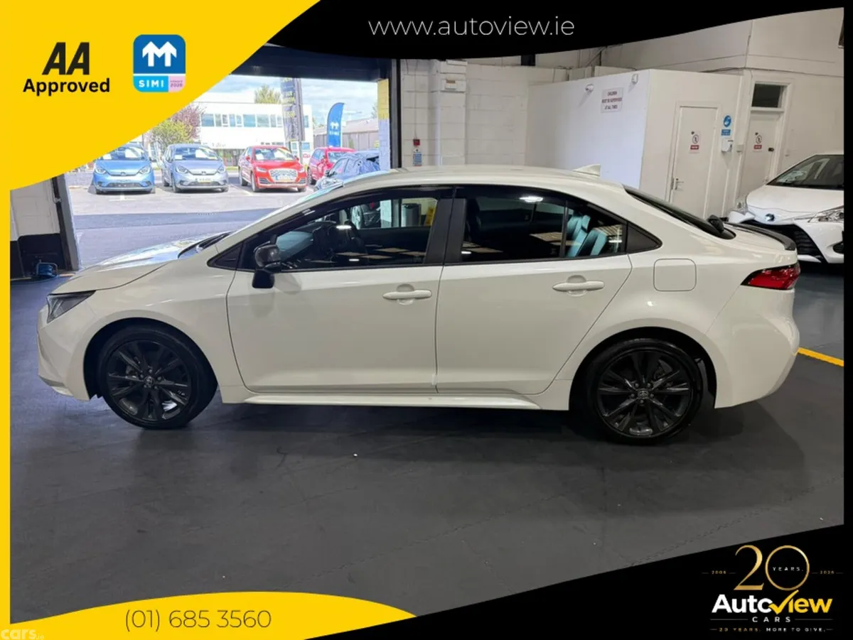 Toyota Corolla Saloon, Petrol Hybrid, 2023, White