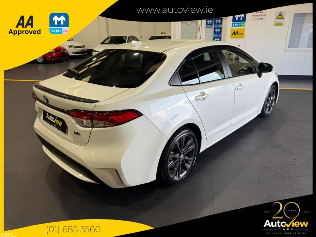 Toyota Corolla Saloon, Petrol Hybrid, 2023, White