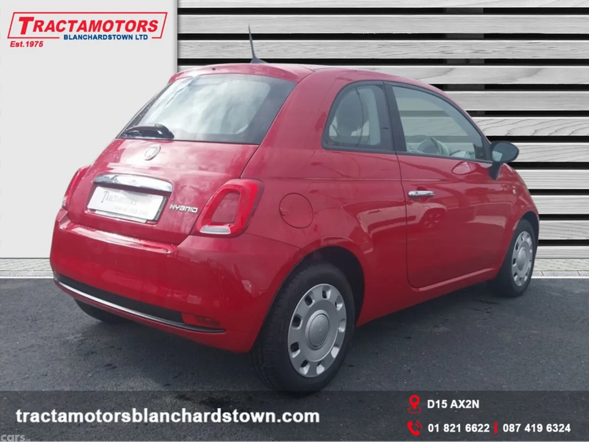 Fiat 500 Hatchback, Petrol, 2021, Red