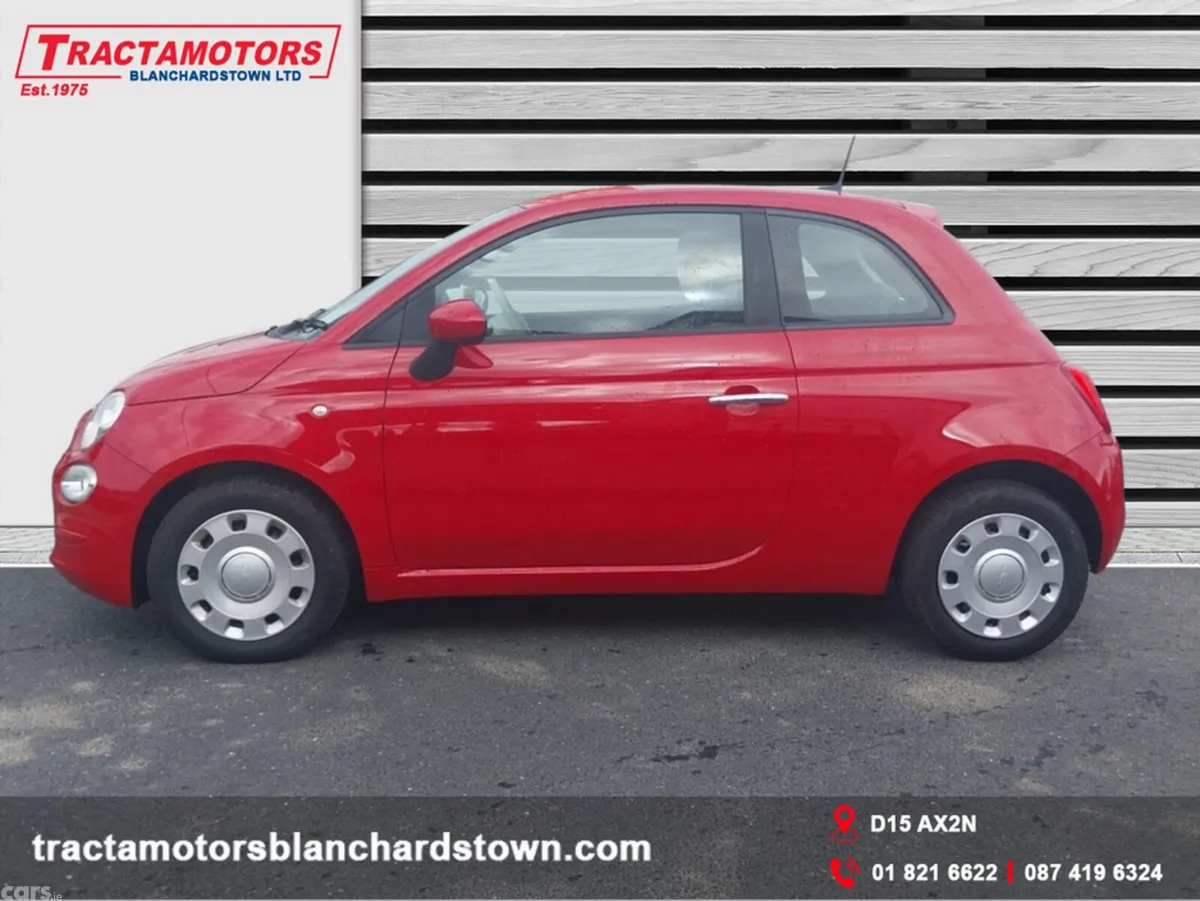 Fiat 500 Hatchback, Petrol, 2021, Red