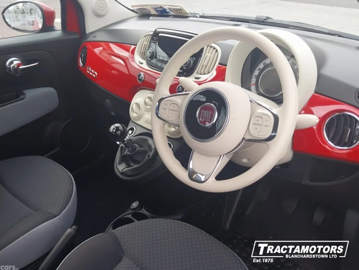 Fiat 500 Hatchback, Petrol, 2021, Red