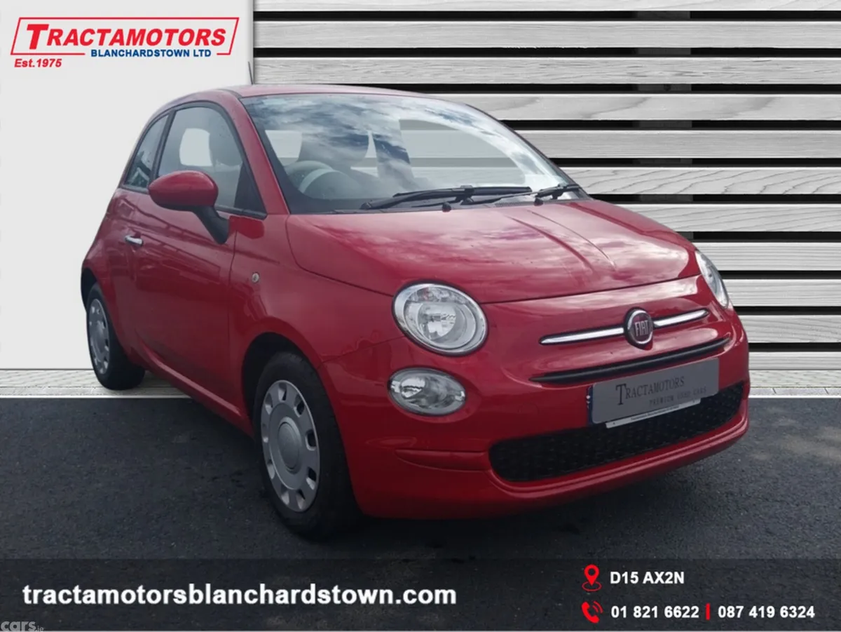 Fiat 500 Hatchback, Petrol, 2021, Red