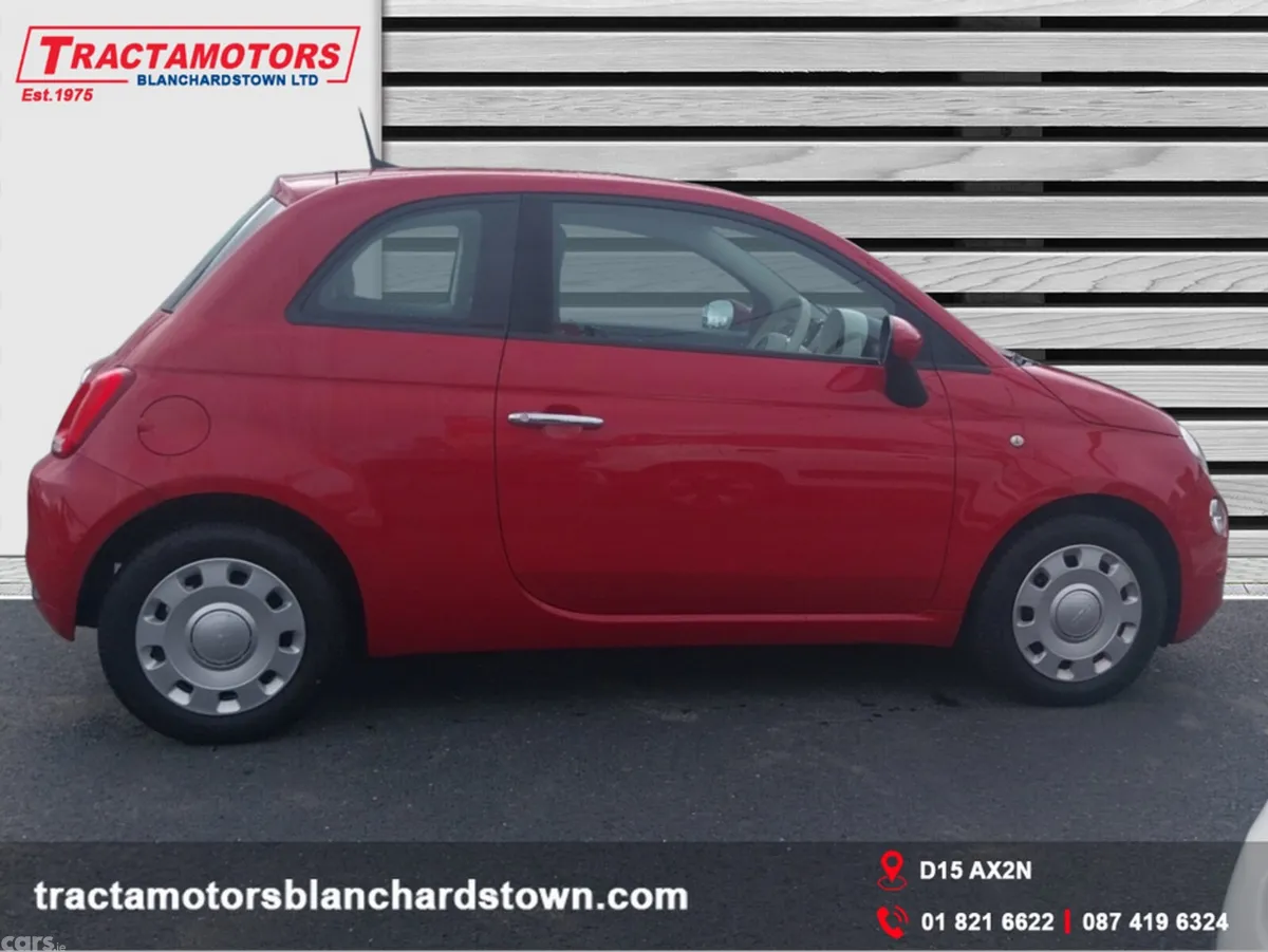 Fiat 500 Hatchback, Petrol, 2021, Red