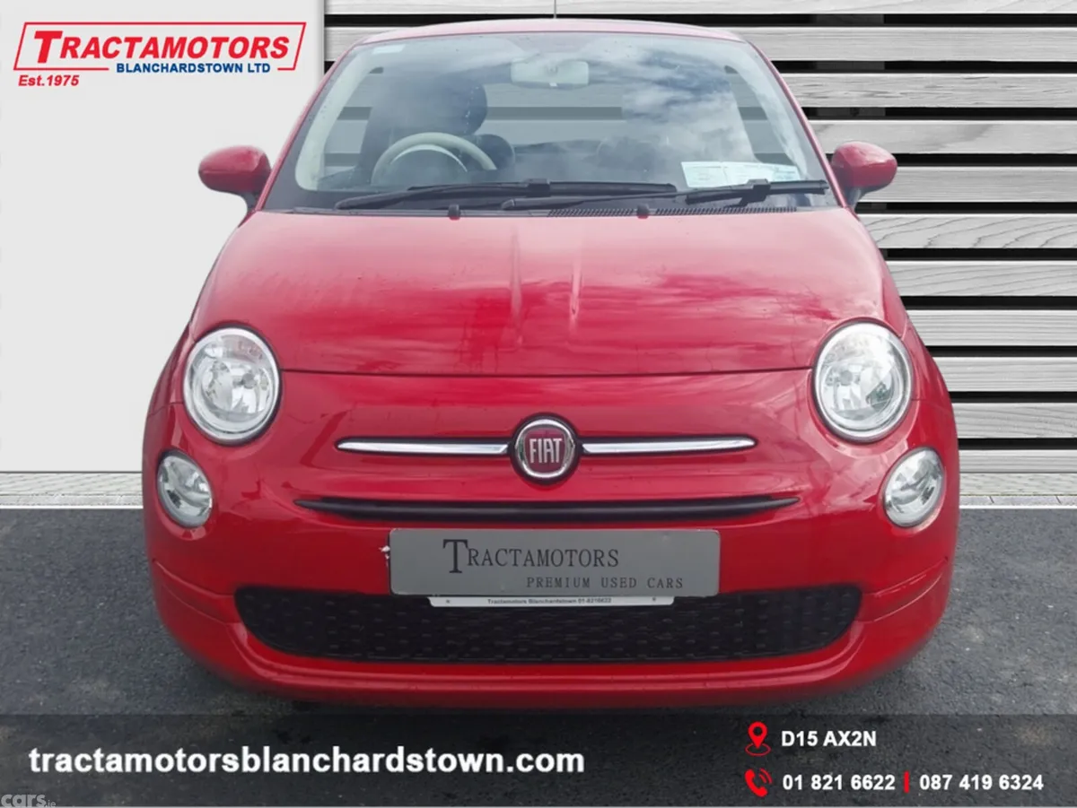 Fiat 500 Hatchback, Petrol, 2021, Red