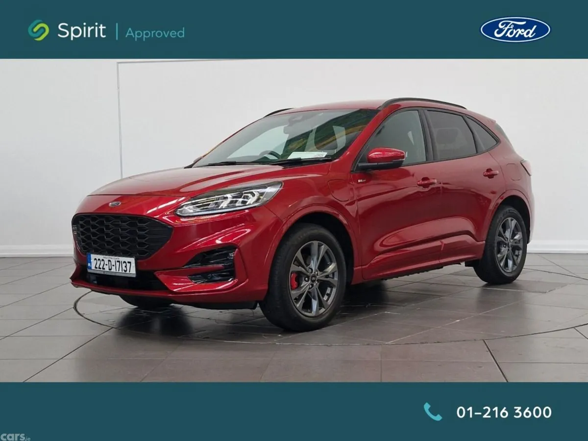 Ford Kuga SUV, Petrol Hybrid, 2022, Red
