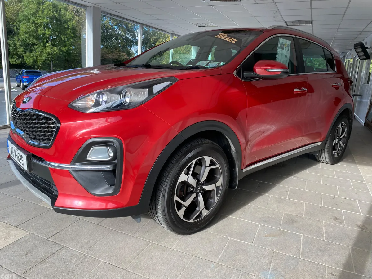 Kia Sportage SUV, Diesel Hybrid, 2021, Red